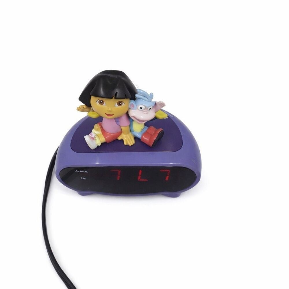 Dora the Explorer & Boots LED Digital Alarm Clock 2004 Nickelodeon. Works. Vtg.